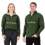 Springboks Word Quarter Zip Sweater / Military Green