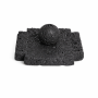 Modern Cement Incense Holder - Black