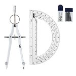 Mr. Pen- Protractor And Compass Set Compass Protractor Set Protractor Compass For Geometry Math Compass Compass School Math Comp