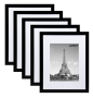 - 5PCS Picture Frames With Mats And Spring Clips - 8X10