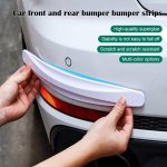 Synthetic Rubber Bumper Guards - Carbon Fiber Anti-scratch Collision Strips For Car Front Rear And Doors - Waterproof And Bendab