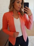 Solid Open Front Blazer Casual Long Sleeve Blazer For Office & Work Women's Clothing
