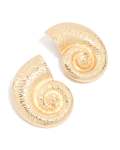 Goldair Gold Classic Spiral Shell Earrings