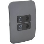 Telephone & Data Cat 6 Socket Bk bz 100MMX100MM
