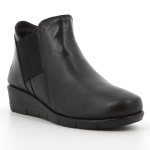 Ladies Gracious Short Boots In Black - Black 9