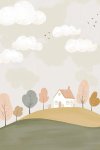 House On The Hill Canvas Print - 600MM X 600MM