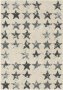 Trendy Flow Black And Light Grey Stars On A Light Brown Background Rug 200 X 290