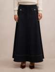 Kelly Denim Maxi Skirt - 16 Dark Wash
