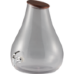 Glass Drink Dispenser With Acacia Wood Lid 9L