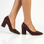 Madison Patricia Block Heel Court - Chocolate - 8