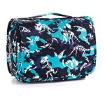 Vipdeal Kids Hanging Toiletry Bag For Boys Travel Toiletry Bag For Little Young Boys Waterproof Wash Bag Toddler Traveling Toile