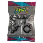 Curtain Rings With Clips Black 16MM