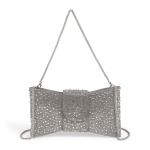 Silver Sparkling Bow Bag