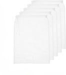 Generic Reusable Nylon Mesh Strainer Bags 15X20CM 5-PACK 80 To 300 Mesh Fine & Coarse Filtration Collapsible Strainer