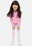 Leggings - Light Pink rainbows