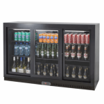 Polarcab Black Bar Cooler 3 Sliding door