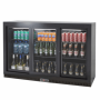 Polarcab Black Bar Cooler 3 Sliding/door