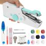 Handheld Sewing Machine For Beginners MINI Sewing Machine For Adults Quick Stitching With Sewing Kits Suitable For Home Travel Diy Blue