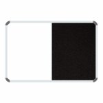 Non-magnetic Combination Whiteboard 2000 1200MM - Black Felt