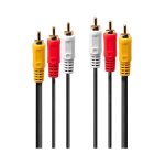 Lindy 3XRCA Premium Audio Video 1M Plug 35690