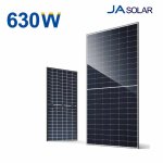 Ja 630W N-type Double Glass Bifacial Solar Panel
