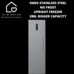 Defy Smeg Stainless Steel No Frost Upright Freezer - 280L Bigger Capacity