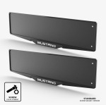 Ford Mustang Number Plate Holder Set White For