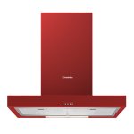 90CM Wall Mount Cooker Hood - Red