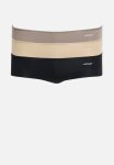 Jockey 3 Pk Npl Knicker - Black capp beige