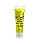 Bantex 75ML Acrylic Paint Neon Yellow