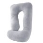G-shape Pregnancy Pillow With Removable Crystal Velvet Cover