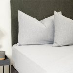 Jersey Knit Fitted SHEET Grey Melange - King 183X190CM
