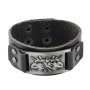 Men's Vintage Leather Bracelet Hip Hop Silver Bangle For Women