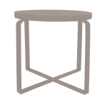 Hinny Side Table - Pebble Ferro