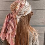 89.99CM Stylish Printed Square Scarf Thin Satin Shawl Soft Smooth Sunscreen Head Wrap For Women