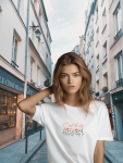 C'est La Vie Fitted Tee - White - Small