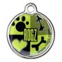 Rogz Id Tagz Large 31mm Metal Tag - Lime Juice