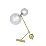 Liberty Table Lamp Gold And Clear Glass