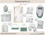 Cot Duvet Bedding Pennygum Paw Print Set Neutral