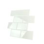 3D Stick-on Wall Tiles - Pack Of 10 White
