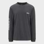 Hurley Mens Fastlane Smalls Long Sleeve Tee Charcoal - 10XL