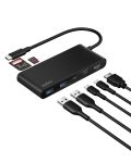 Belkin USB C Hub 7-PORT Hub W 4K HDMI Display @ 60HZ Sd & Microsd 100W Power Fast Data Transfer 5GBPS USB C Multiport