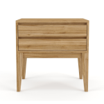 Laila Side Table With Drawers - Blackwood