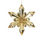 Snowflake Hanging Acrylic 11.5X1.2X11.5CM Gold - Star