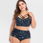 Women's Plus Size Fantastic Blue Bikini - 3XL