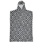 Island Style Checkered Sea Elements Hooded Beach Towel