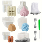 109-PIECE Silicone Candle Molds Set