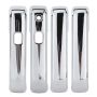 Abs Chrome Door Handle Covers Compatible With Ford 15-20 Lhd
