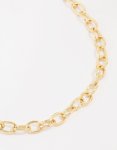 Goldair Gold Plated Round Link Necklace