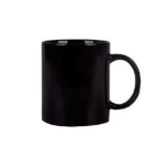Standard 325ML Solid Black Mug Set Of 6